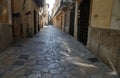 Old town streets in Palma de Mallorca appears deserted during the COVID-19 outbreak