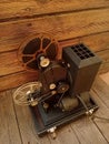 Antique home cinema projector Royalty Free Stock Photo