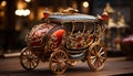 Antique horse carriage, a symbol of transportation history generated by AI Royalty Free Stock Photo