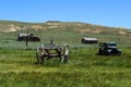 Antique horse cart, truck, Bodie ghost town