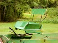 An antique horse-drawn farming wagon Royalty Free Stock Photo