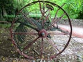 ANTIQUE HORSE DRAWN HAY RAKE