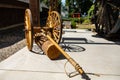 Antique horse drawn wooden cart Royalty Free Stock Photo