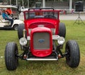 An antique hot-rod at an annual summer event in paducah Royalty Free Stock Photo