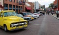 Hotrod Cars Line Beale Street In Memphis Royalty Free Stock Photo