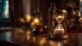 Antique magic hourglass the room decoration vintage creative retro banner home minute timer