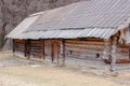 Antique hut with a straw roof Royalty Free Stock Photo