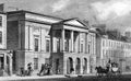 Antique Illustration of  Historic Assembly Rooms of Scottish City Royalty Free Stock Photo