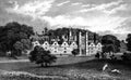 Antique Illustration of Historic House & Landscape of South East England