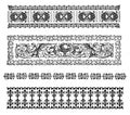 Antique Illustrations of Printer`s Decorative Ornaments