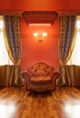 Antique interior with armchair Royalty Free Stock Photo