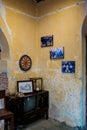 Classic decoration of living room with old furnitures inside