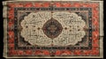 Antique Islamic Calligraphy Rug