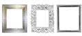 Antique isolated metal picture frame