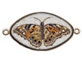 Antique Italian glass butterfly mosaic