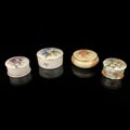 Antique jewelry box. set of boxes. hand painted retro jewelry box