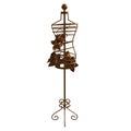 Antique jewelry holder, with dress mannequin 3d illustration