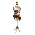 Antique jewelry holder, with dress mannequin 3d illustration
