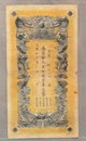 Antique Jiangxi Government Bank Double Dragons Fire Ball Vintage Qing Dynasty Guangxu Paper Money Currency Colorful Prints