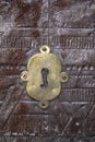 Antique keyhole of the door Royalty Free Stock Photo