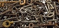 Antique Keys background - wallpaper Royalty Free Stock Photo