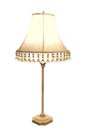 Antique Lamp with Embroidered Shade
