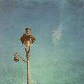 Antique lampstand in paris,france Europe Royalty Free Stock Photo
