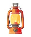 Antique lantern burning bright