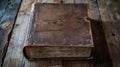 The Antique Leather Book.AI generated image Royalty Free Stock Photo