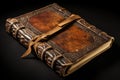 Antique leather book