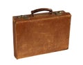 Antique Leather Briefcase Royalty Free Stock Photo