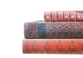 Antique Leatherbound Books Isolated