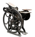 Antique letterpress from 1888 Royalty Free Stock Photo