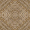 Antique, light brown natural pandanus woven matt