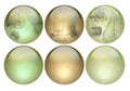 Antique looking pearlized buttons Royalty Free Stock Photo