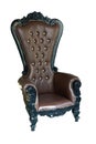 Antique luxury leather armchair