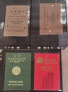 Antique Macau Banking Accounting Tai Fung Bank Macao Hang Sang Bank Pass Savings Account Book Records Transactions