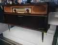 Antique Mandello Free-standing Radio Furniture Unit Metal Plastic Electronics Telecommunication Signals Audio Retro Design