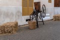 Antique manual almond peeling machine