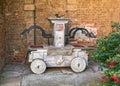 Antique Manually Operated Fire Pump, Croft Castle, Herefordshire. Royalty Free Stock Photo