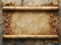 Antique manuscript background with pages showcasing historical aged, antique manuscript background photo