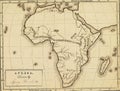 Antique map of Africa. Royalty Free Stock Photo