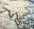 Antique map of Asia Royalty Free Stock Photo