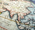 Antique map of Asia