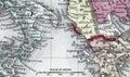 Antique map of the Austrian Empire, Italian States and Turkey in