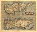 Antique Map Of Cyrpus