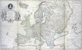 Antique map of Europe