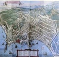 Antique map of southern Italy Royalty Free Stock Photo