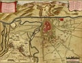 Antique map of Turin, Italy Royalty Free Stock Photo