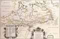 Antique Maps of the World.Map of Canada Royalty Free Stock Photo